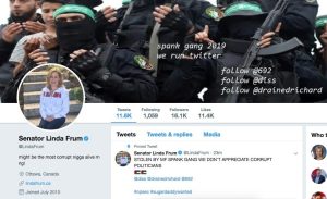 Senator Linda Frum twitter account hacked