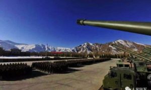 chinese military equip Mobile howitzers