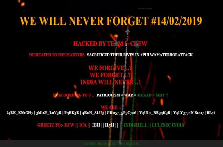Pakistani websites hacked