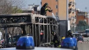 Italy bus fire