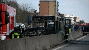 Italy bus fire