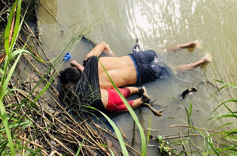 Father daughter border drowning
